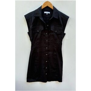 Frame Denim Black Sleeveless Dress